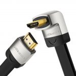 4K HDMI to HDMI CABLE FLAT 90 degree CORD ULTRA HD 4K 60 Hz 6ft