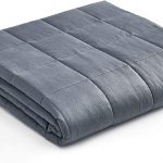 Weighted Blanket 10 lbs. for Kids Weigh Around 90lbs, 41''x60'', Gray