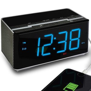Alarm Clock Radio with Wireless Bluetooth Stereo