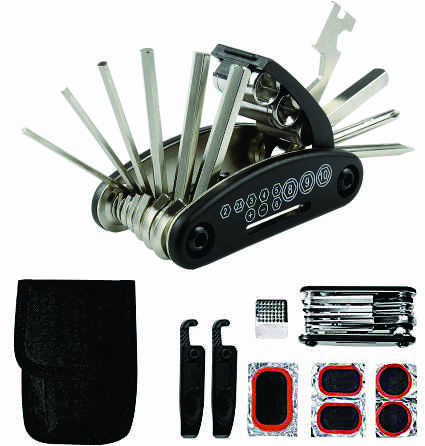 Bike Repair Tool Kit, 16 in 1 Multi Wrench Screwdriver Tool