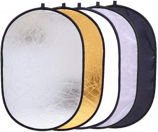 5 in 1 Multi Disc Photography Studio Oval Reflector 24x35