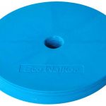 Flat Cones Spot Markers for Soccer Basketball Sports Speed Agility Training (Set of 10) Blue