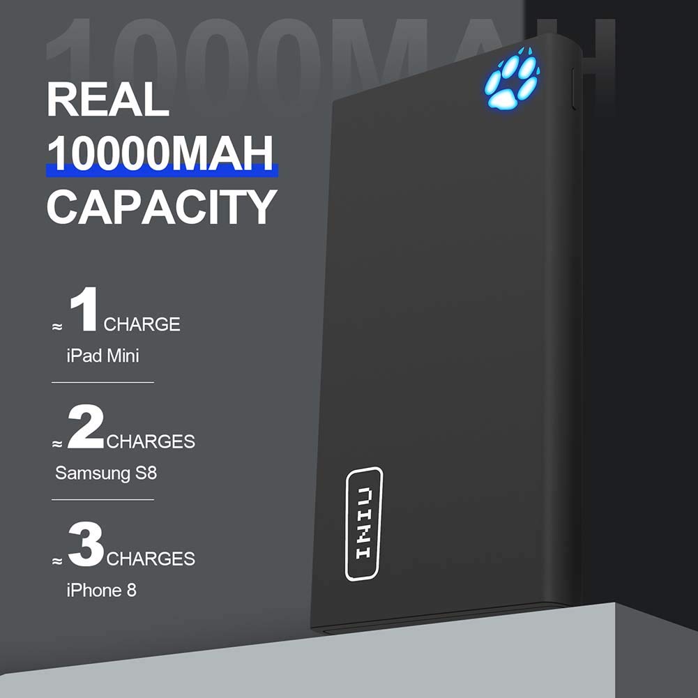 Power Bank Ultra Slim 10000 mAh Portable Charger Model: BG 100