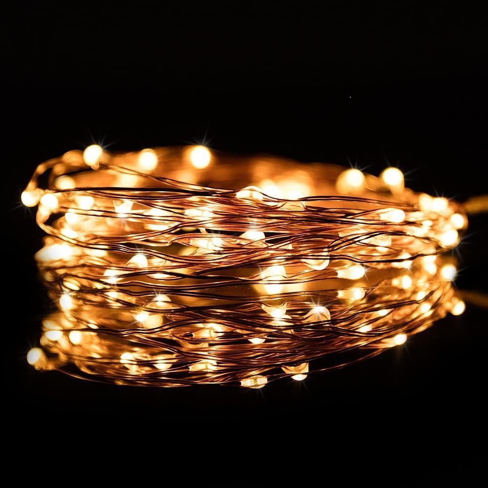 2 pk String Copper Fairy Lights