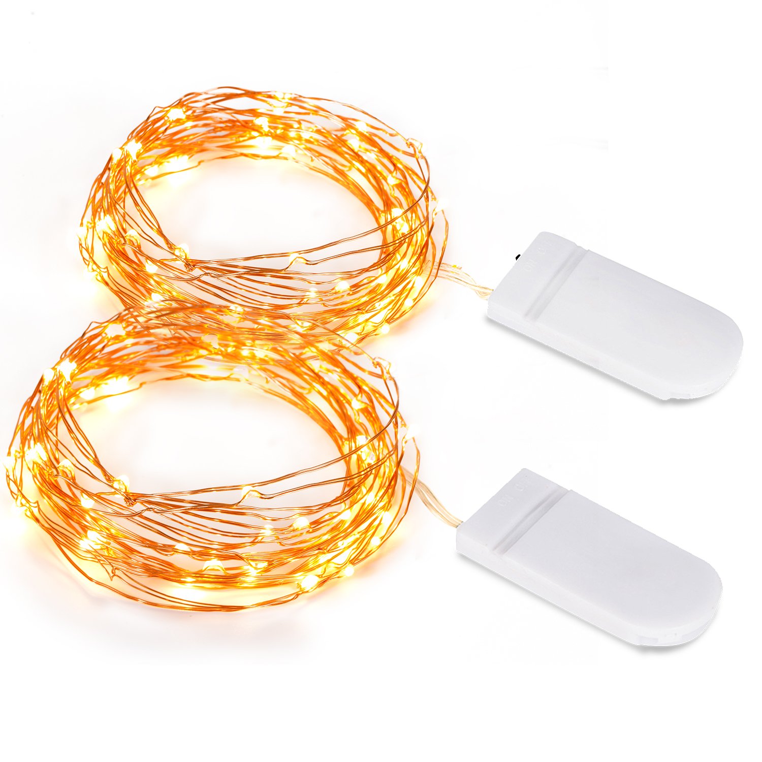 8 Pk - LED string fairy light warm white