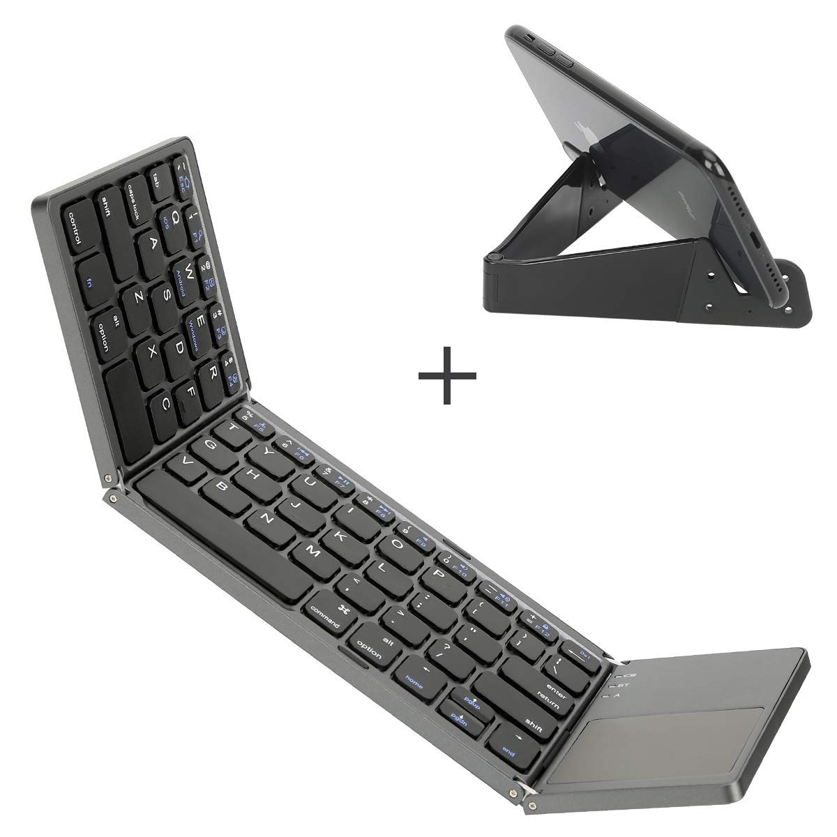 Tri- folding Keyboard black