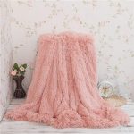 Super Soft Shaggy Faux Throw Blanket Blanket Pale Mauve 51''x 63'' (Copy)
