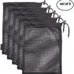 5 PCS Multi Purpose Nylon Mesh Drawstring Bags