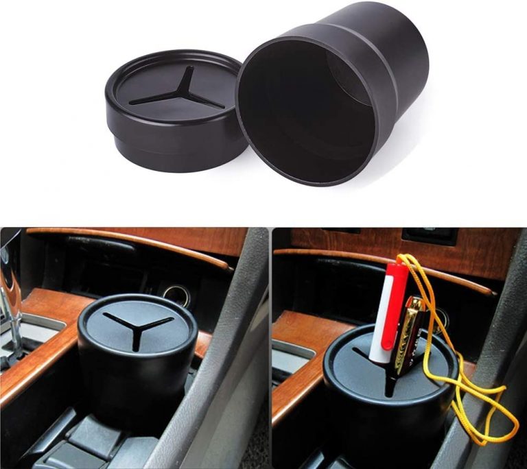 Cup Holder Glove Box Car Mini Trash Bin Car Garbage Can Auto Holder Cap