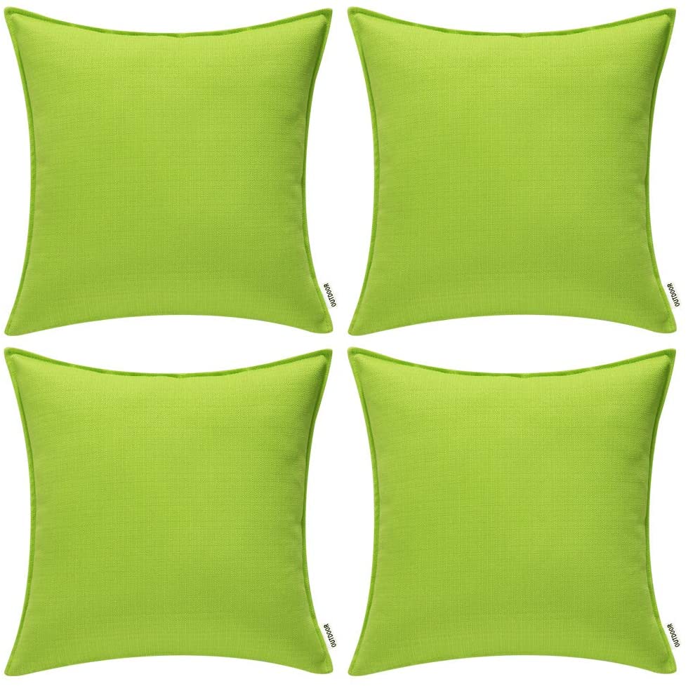 4 Pack, Outdoor Waterproof Pillow Covers Square, 18x18 inch 45x45 cm ...