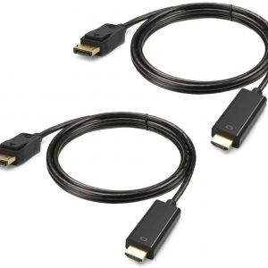 Displayport to HDMI Cable 6 feet 2-Pack