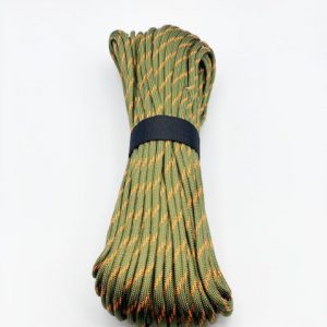 100_Ft_Army Green_Orange_Paracord_001